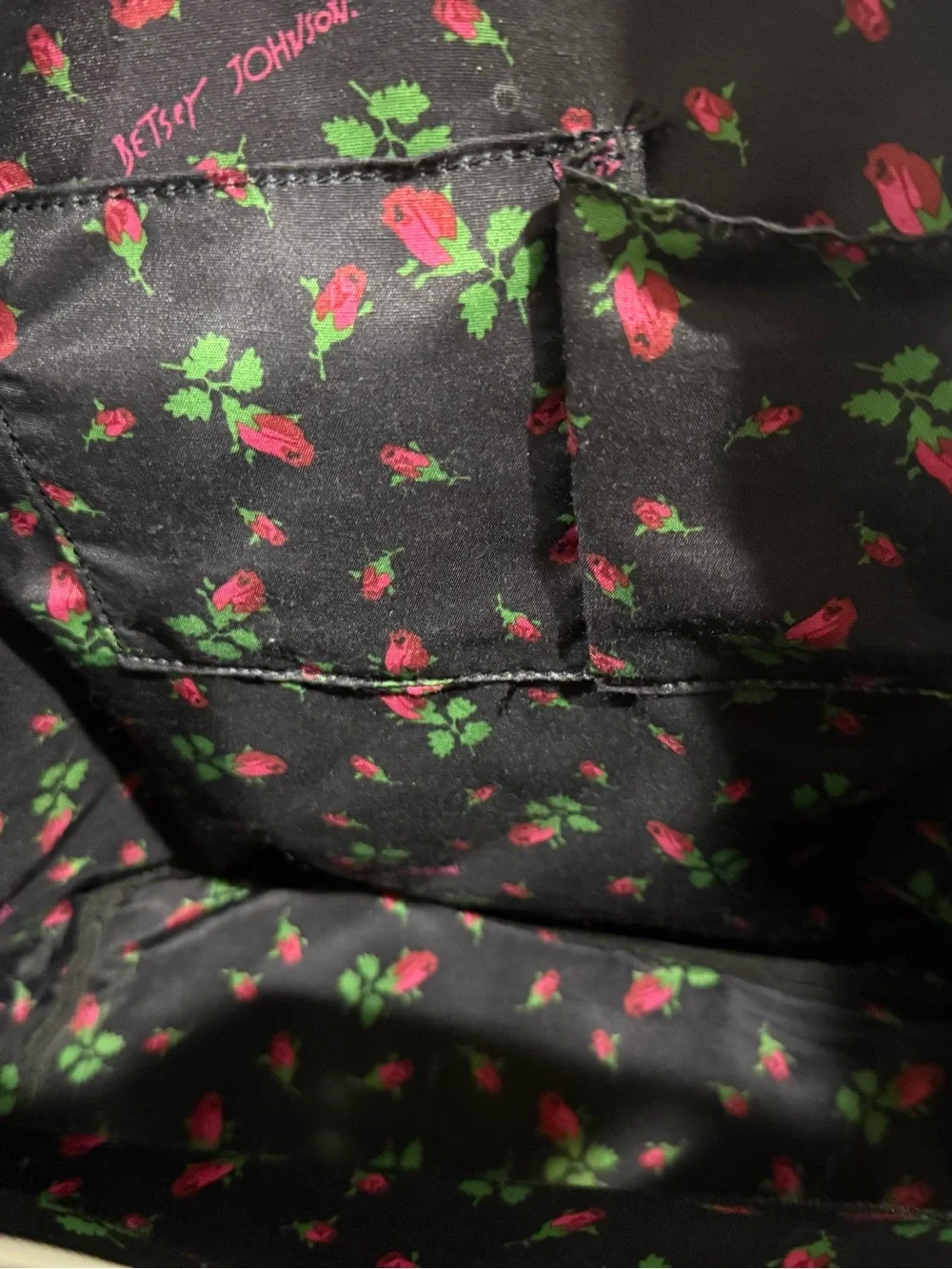 EUC Quilted Betsey Johnson Milkshake Backpack with Pink Cup and Red Cherry lined